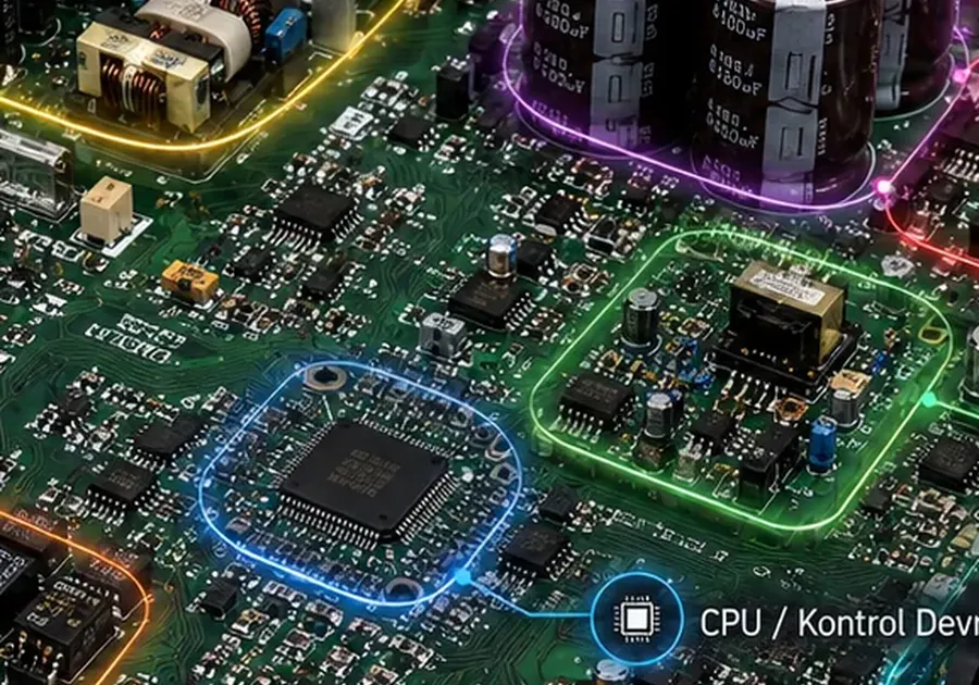 Elektronik kart, soket ve komponent seviyesinde inceleme